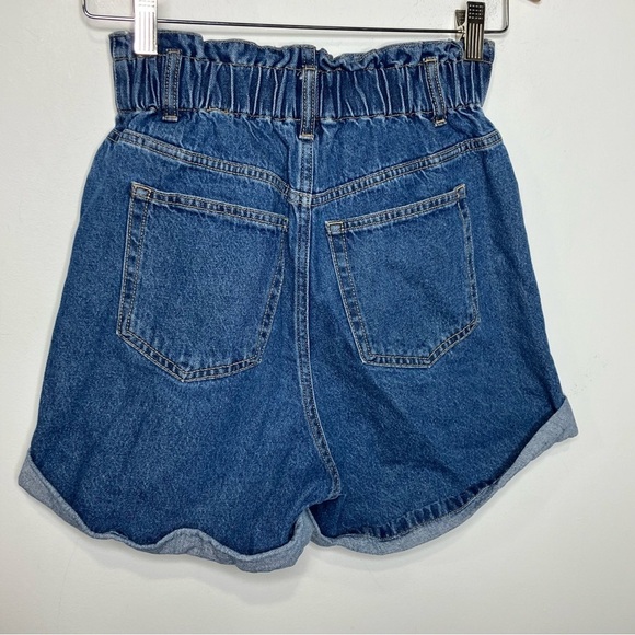 H&M paper bag denim shorts high waist size XS - Picture 4 of 6